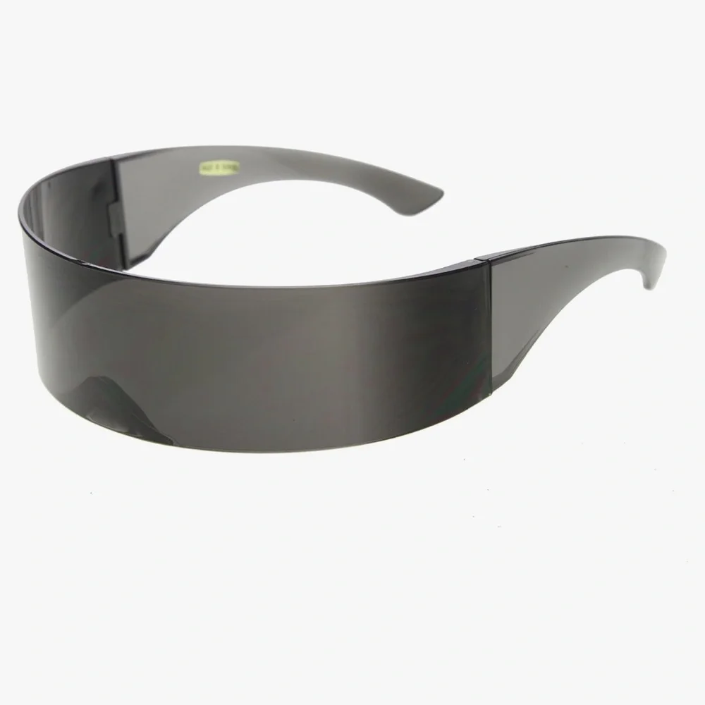 80’s Rave Futuristic Visor Sunglasses Cyberpunk Unisex Punk Black Festival Goth